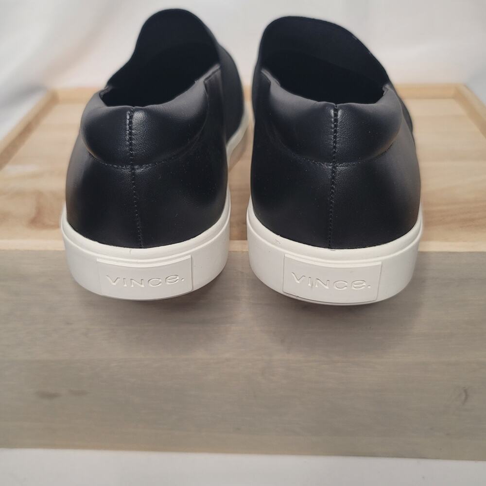Vince- Women's Corbin slip on sneakers- Black leather- size 10/Euro40 - Picture 3 of 6